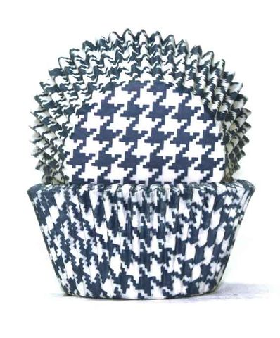 700 BAKING CUPS - BLUE HOUNDS TOOTH - 100 PIECE PACK