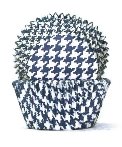700 BAKING CUPS - BLUE HOUNDS TOOTH - 100 PIECE PACK