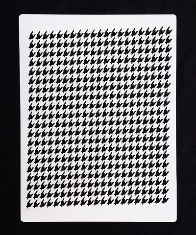 HOUNDSTOOTH STENCIL - SMALLER PRINT