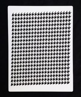 HOUNDSTOOTH STENCIL - SMALLER PRINT