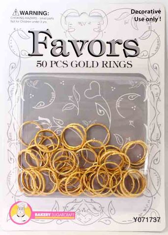 GOLD RINGS (PKT 50)