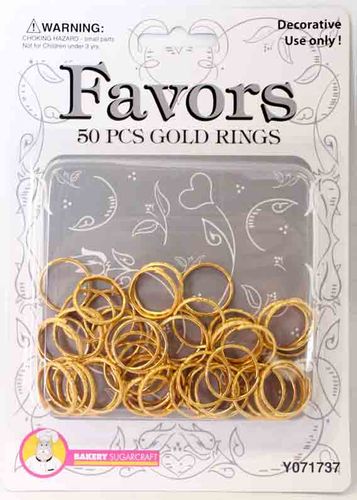 GOLD RINGS (PKT 50)