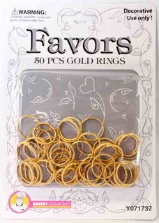 GOLD RINGS (PKT 50)