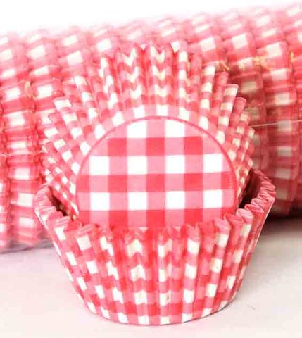 408 BAKING CUPS - RED GINGHAM - 500 PIECE PACK