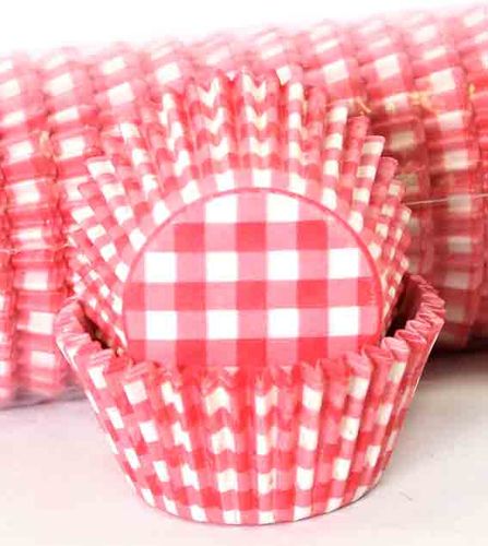 408 BAKING CUPS - RED GINGHAM - 500 PIECE PACK