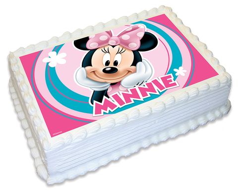 MINNIE MOUSE -  A4 EDIBLE ICING IMAGE - 29.7CM X 21CM (APPROX.)