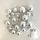 SILVER | DECO FOAM BALL TOPPER | 20 PC SET
