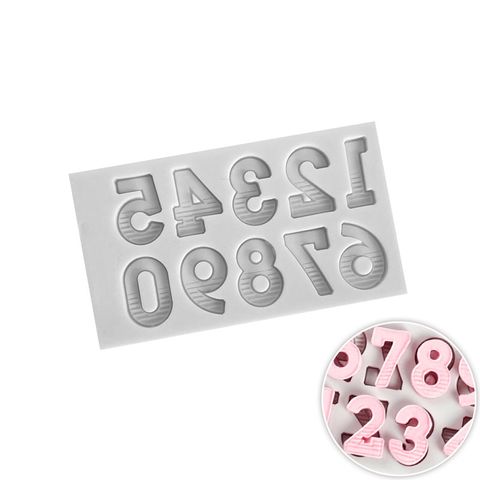 UNIVERSAL SERIF NUMBERS SILICONE MOULD