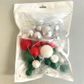 SILVER CHRISTMAS | DECO FOAM BALL TOPPER | 32 PC SET