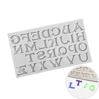 BRONZETTI UPPER CASE LETTERS SILICONE MOULD
