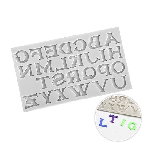 BRONZETTI UPPER CASE LETTERS SILICONE MOULD