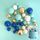 BLUE, WHITE & GOLD | DECO FOAM BALL TOPPER | 32 PC SET