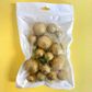 GLITTER GOLD | DECO FOAM BALL TOPPER | 20 PC SET