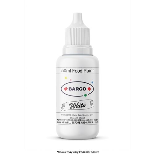 BARCO | QUICK DRY FOOD PAINT | WHITE | 50ML - BB 18/07/25