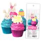 EASTER | EDIBLE WAFER CUPCAKE TOPPERS | 16 PIECE PACK - BB 06/25