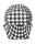 408 BAKING CUPS - BLACK HOUNDS TOOTH - 100 PIECE PACK