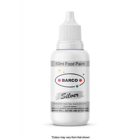 BARCO | QUICK DRY FOOD PAINT | SILVER | 50ML - BB 15/02/26