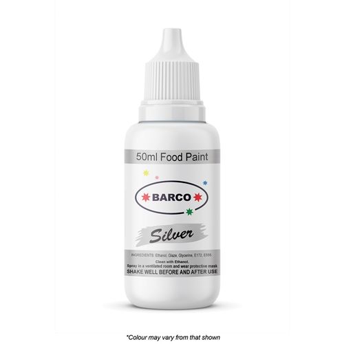 BARCO | QUICK DRY FOOD PAINT | SILVER | 50ML - BB 10/02/25