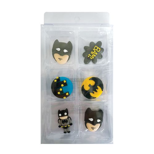 BATMAN | SUGAR DECORATIONS | 6 PIECE PACK - BB 12/24