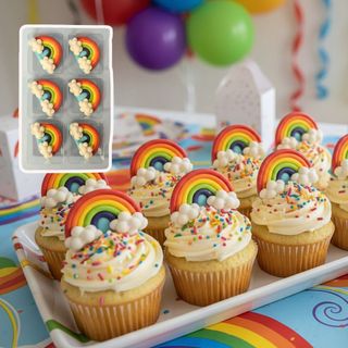 RAINBOWS | SUGAR DECORATIONS | 6 PIECE PACK