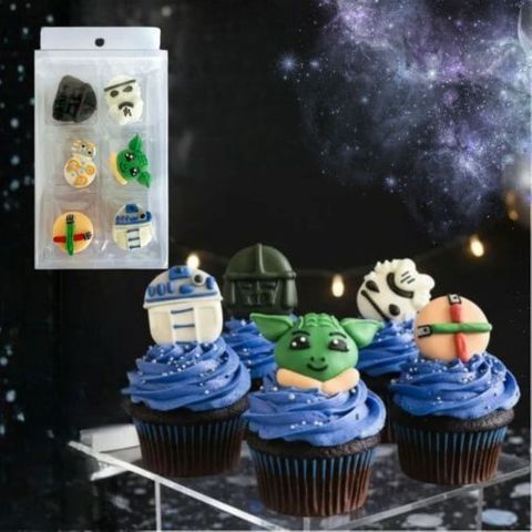 STAR WARS | SUGAR DECORATIONS | 6 PIECE PACK