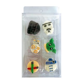 STAR WARS | SUGAR DECORATIONS | 6 PIECE PACK