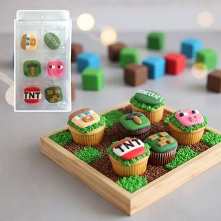 MINECRAFT | SUGAR DECORATIONS | 6 PIECE PACK