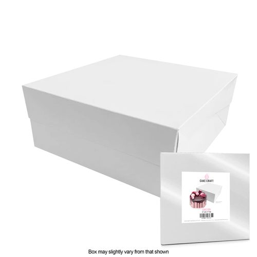 CAKE CRAFT | 12X12X6 INCH CAKE BOX | RETAIL PACK