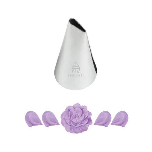 CAKE CRAFT | #125 LARGE PETAL | PIPING TIP | STAINLESS STEEL