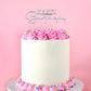 CAKE CRAFT | METAL TOPPER | HAPPY BIRTHDAY STYLE #2 | SILVER
