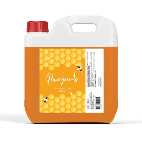 CAKE CRAFT | HONEYCOMB | FLAVOUR & COLOUR PASTE | 1L - BB 01/04/25