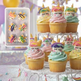 UNICORN FACE | SUGAR DECORATIONS | 6 PIECE PACK - BB 30/12/25