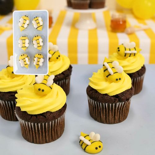 BEES | SUGAR DECORATIONS | 6 PIECE PACK