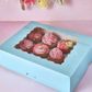 CAKE CRAFT | BLUE | 12 HOLE CUPCAKE BOX | RETAIL PACK