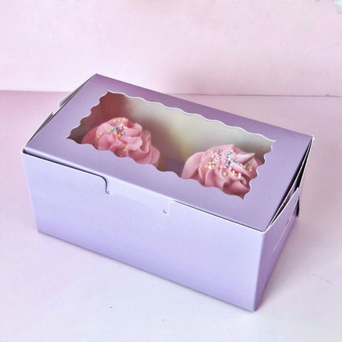CAKE CRAFT | LILAC | 2 HOLE CUPCAKE BOX | RETAIL PACK
