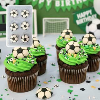 SOCCER | SUGAR DECORATIONS | 6 PIECE PACK