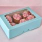 CAKE CRAFT | BLUE | 6 HOLE CUPCAKE BOX | RETAIL PACK