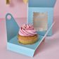 CAKE CRAFT | BLUE | 1 HOLE CUPCAKE BOX | RETAIL PACK
