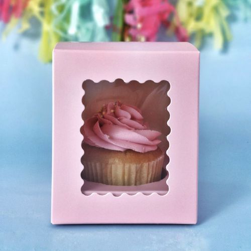 CAKE CRAFT | PINK | 1 HOLE CUPCAKE BOX | RETAIL PACK