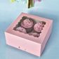 CAKE CRAFT | PINK | 4 HOLE CUPCAKE BOX | RETAIL PACK
