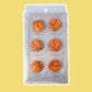 BASKETBALL | SUGAR DECORATIONS | 6 PIECE PACK