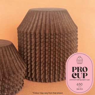 650 BAKING CUPS - CHOCOLATE BROWN - 500 PIECE PACK