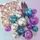 BLUE, PURPLE & SILVER | DECO BALL, FAN & BUTTERFLY TOPPER | 27 PC SET