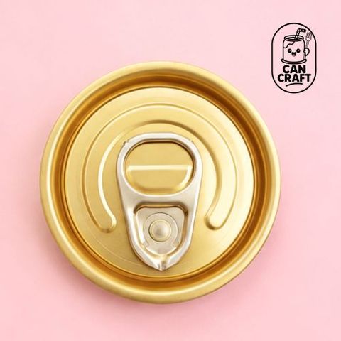 CAN CRAFT | GOLD RING PULL FULLY OPEN ALUMINIUM CAN LID | 100 PC