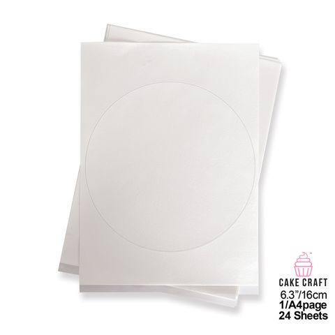 FROSTING SHEETS | 8 INCH/20CM ROUND | 24 SHEETS - BB 12/26
