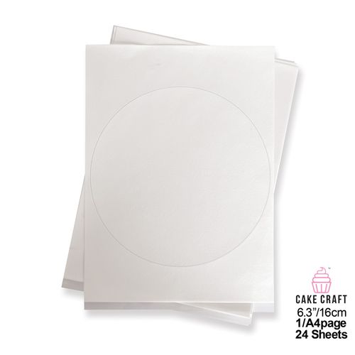 FROSTING SHEETS | 8 INCH/20CM ROUND | 24 SHEETS - BB 03/27
