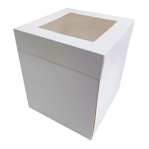 8X8X10 INCH CAKE BOX | TOP WINDOW | PE COATED MILK CARTON