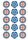 A-LEAGUE MELBOURNE CITY FC 2 INCH/5CM CUPCAKE IMAGE SHEET - 15 PER SHEET