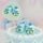 SUGAR BOOTIE BLUE | SUGAR DECORATIONS | 1 PAIR