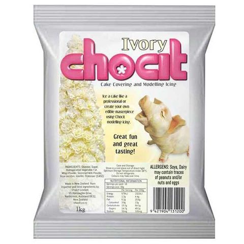 CHOCIT | IVORY | MODELLING CHOCOLATE | 1KG - BB 12/26
